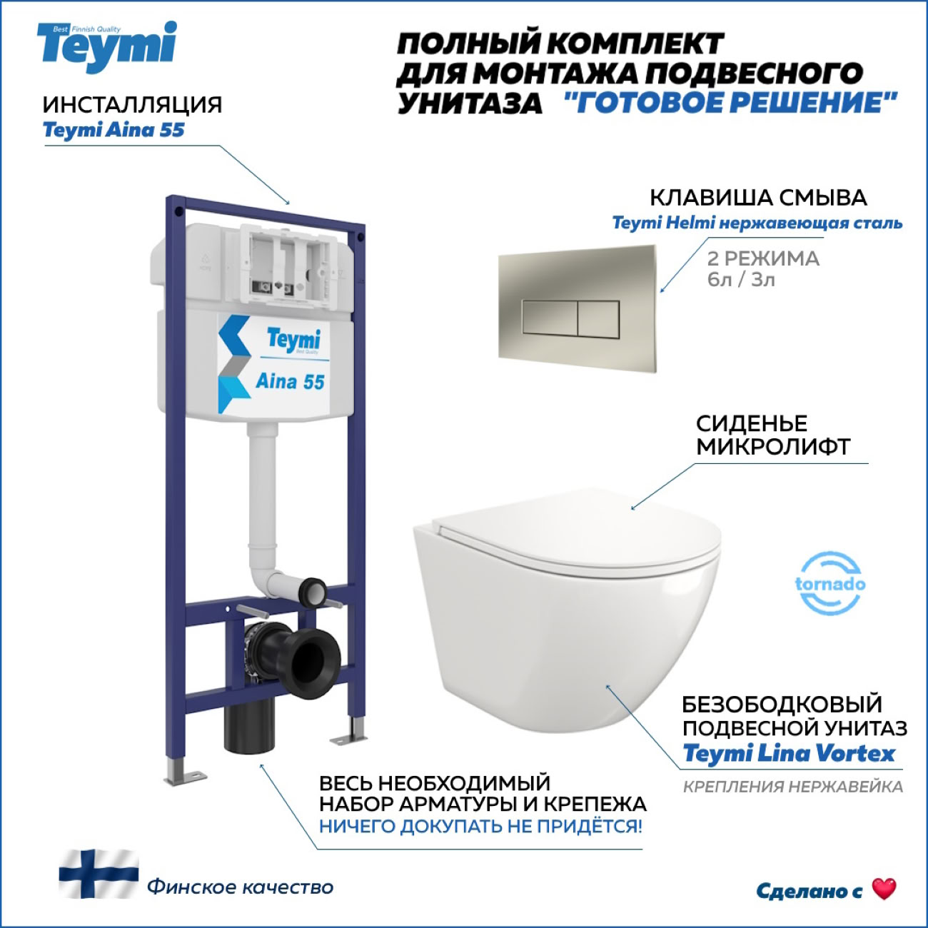 Унитаз Teymi F13833 фото