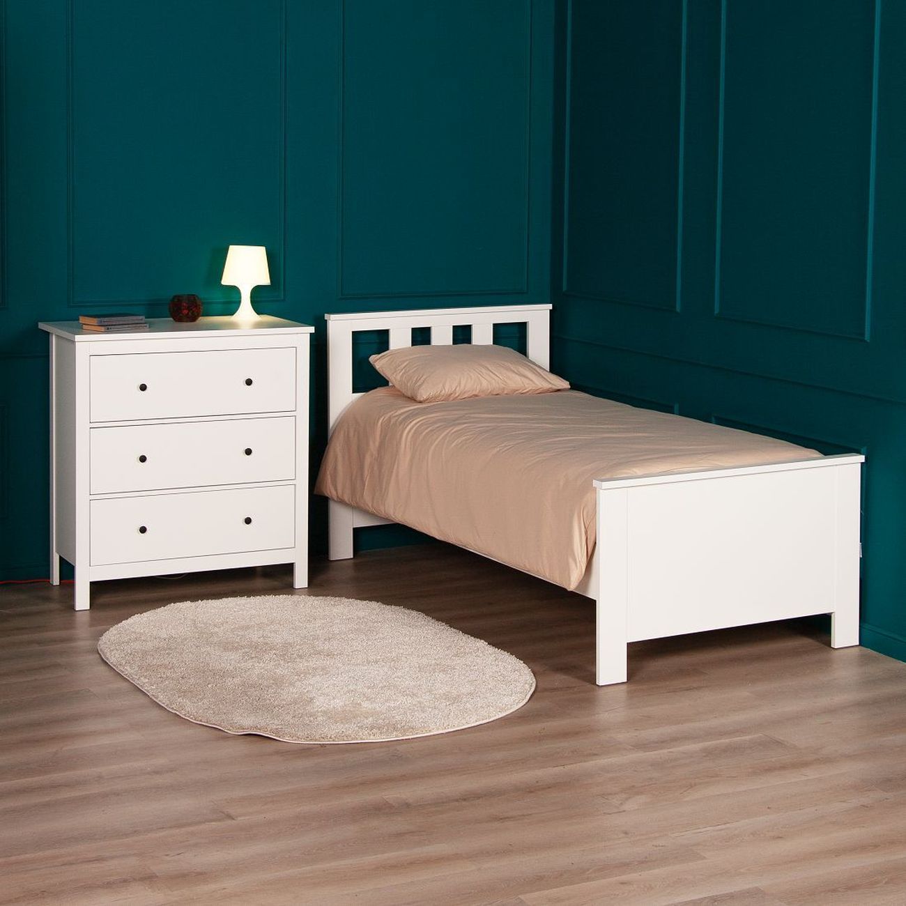 Комод Гуд Лакк САГА 3 ящика, белый