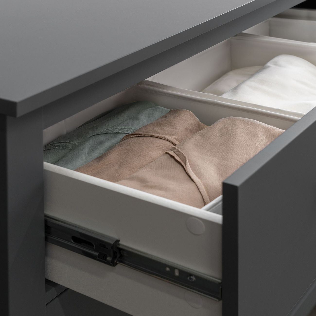 Комод бельевой Гуд Лакк САГА 3 ящика, серый