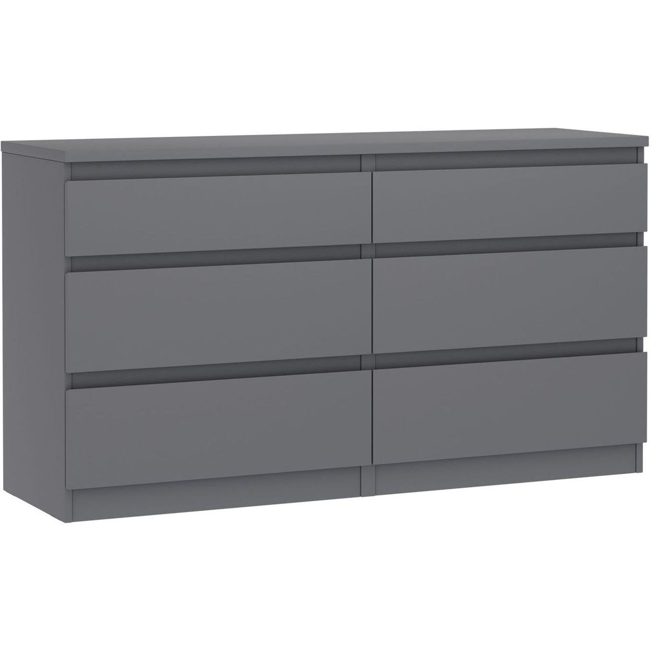 Комод Гуд Лакк КАСТОР 6 ящиков, серый