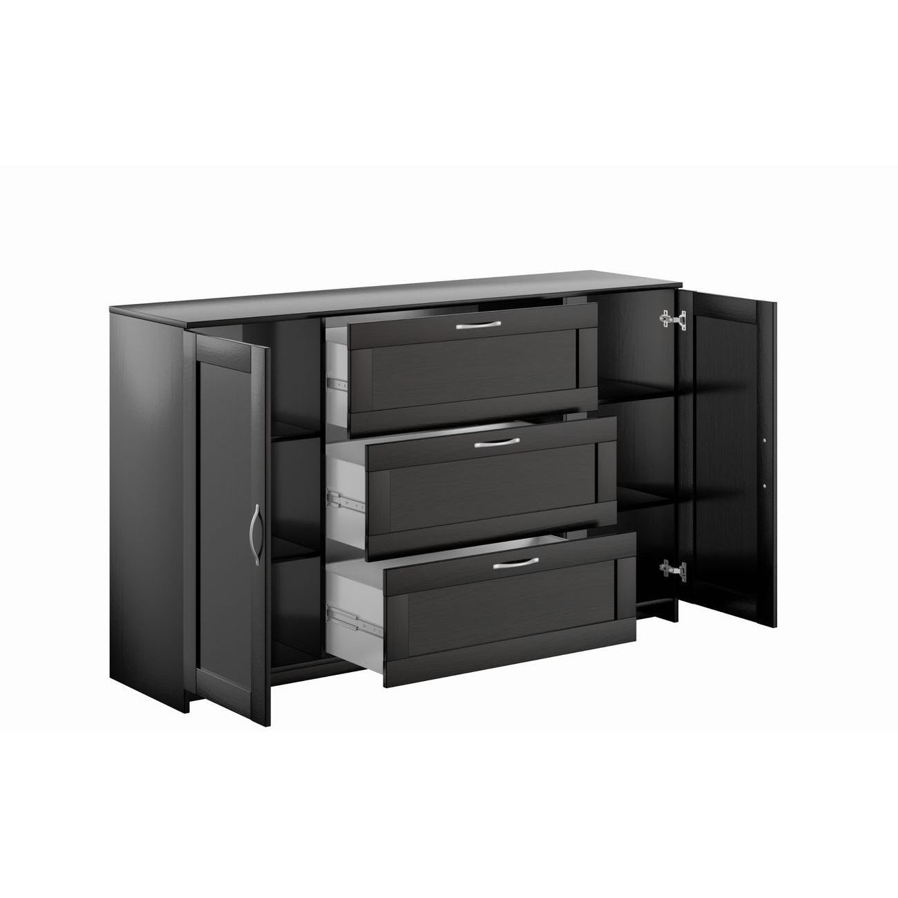 Тумба Гуд Лакк СИРИУС 2 двери и 3 ящика 156х95, дуб венге