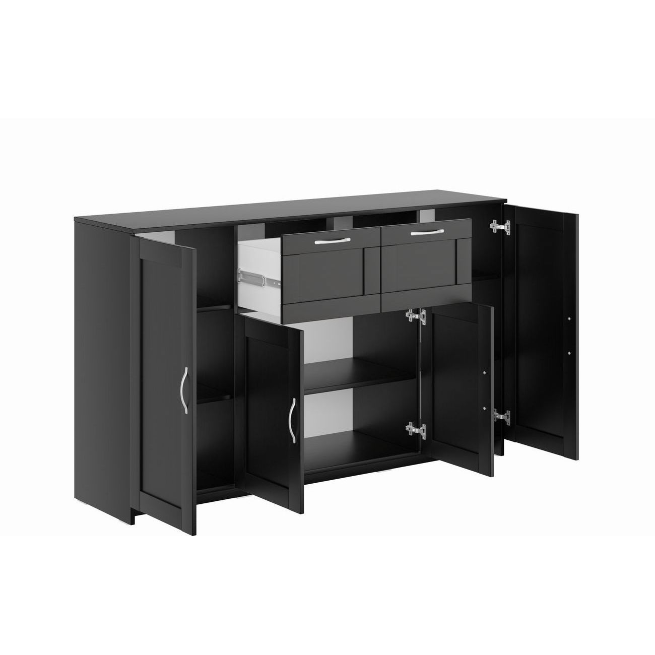 Тумба Гуд Лакк СИРИУС 4 двери и 2 ящика 156х95, дуб венге