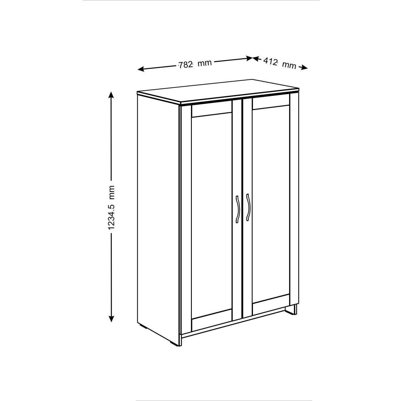 Тумба Гуд Лакк СИРИУС 2 двери 78х123, белый