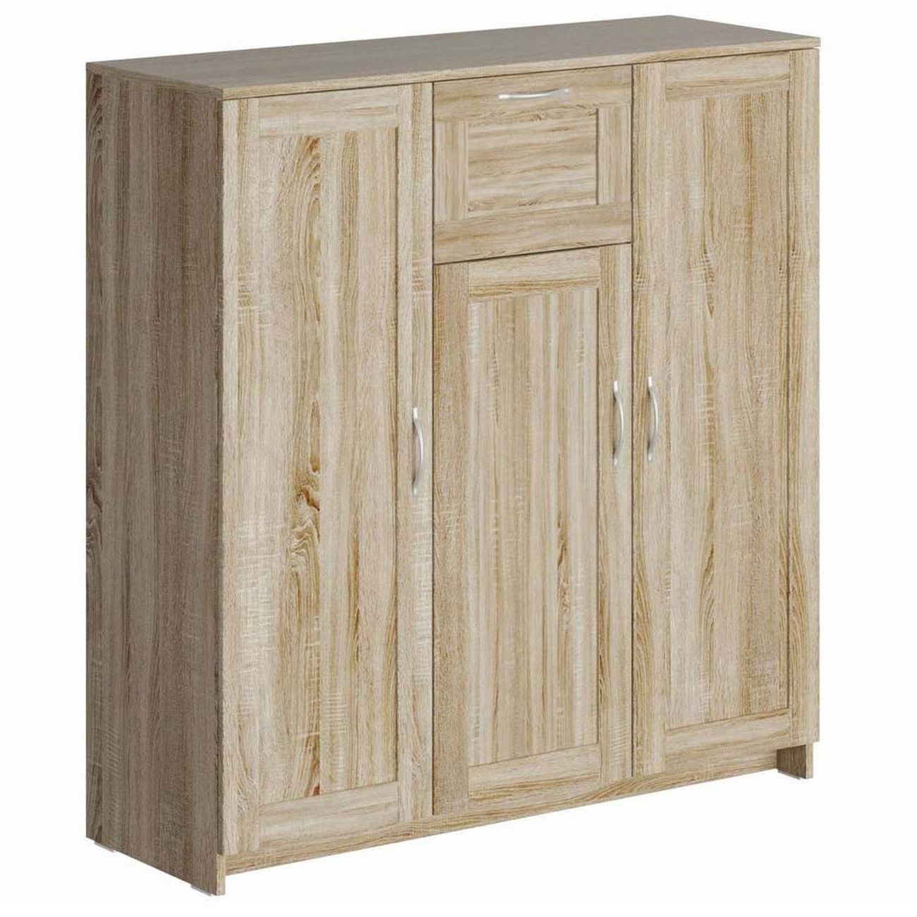 Тумба Гуд Лакк СИРИУС 3 двери и 1 ящик 117х123, дуб сонома
