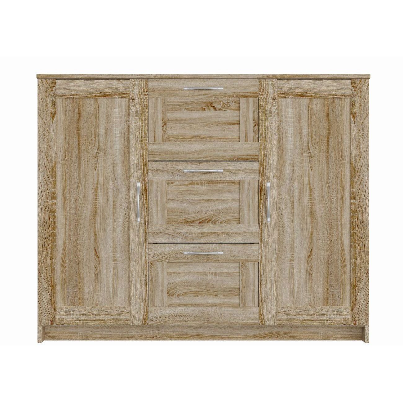 Тумба Гуд Лакк СИРИУС 2 двери и 3 ящика 117х95, дуб сонома