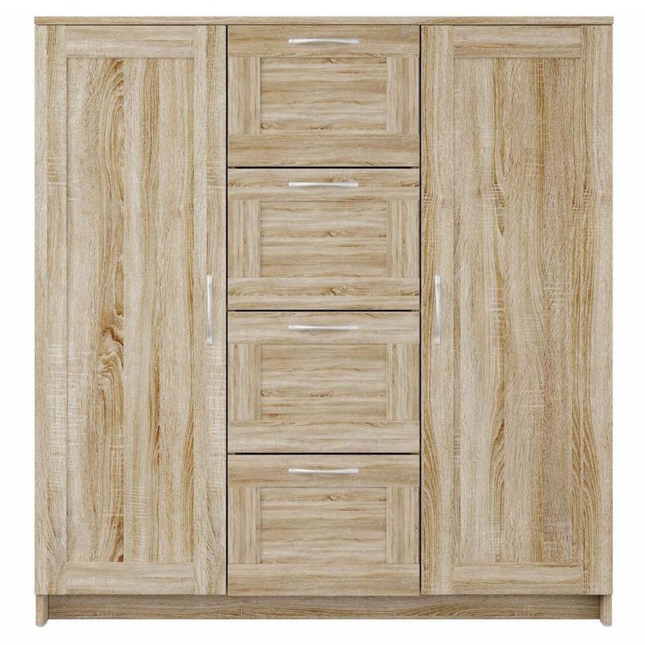 Тумба Гуд Лакк СИРИУС 2 двери и 4 ящика 117х123, дуб сонома