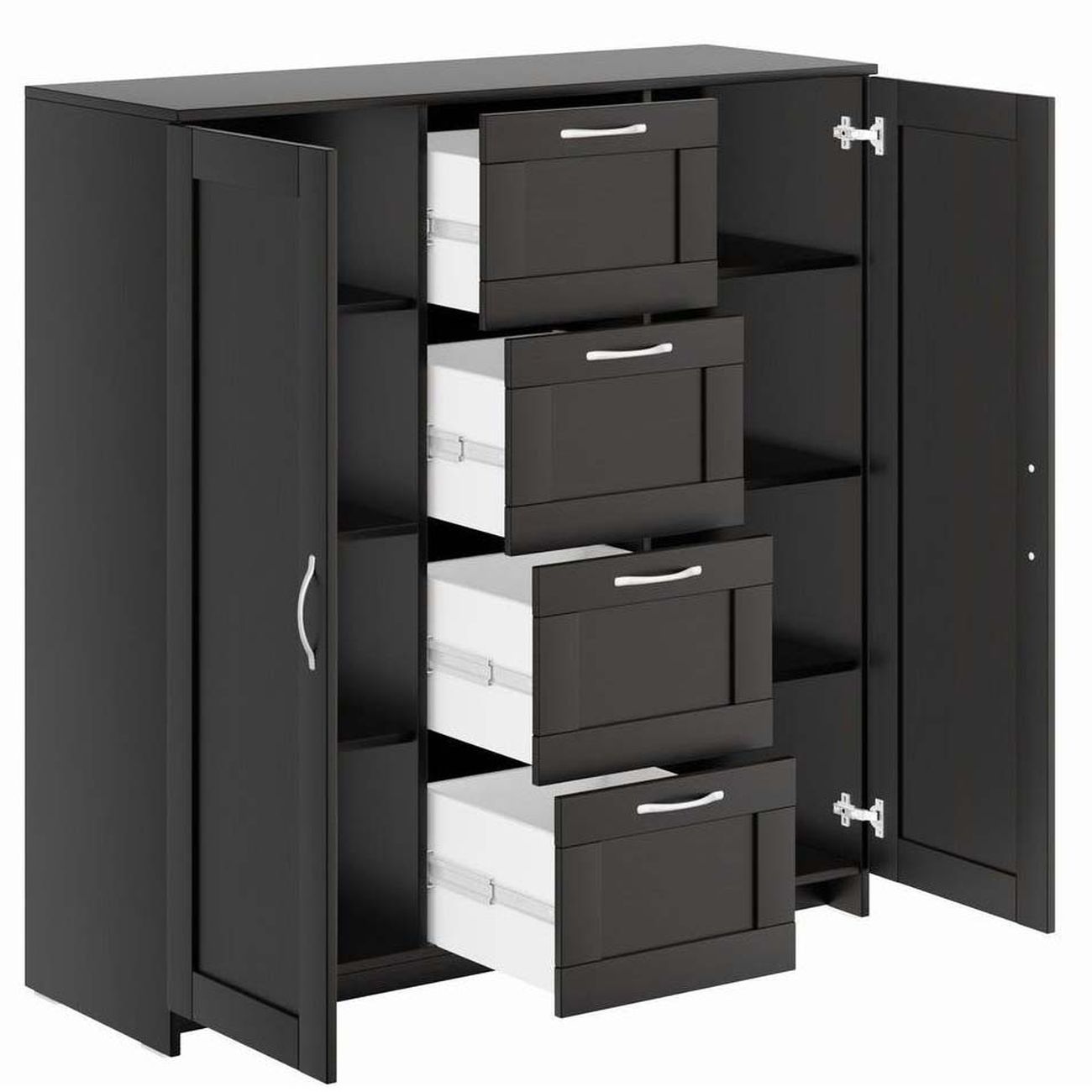 Тумба Гуд Лакк СИРИУС 2 двери и 4 ящика 117х123, дуб венге