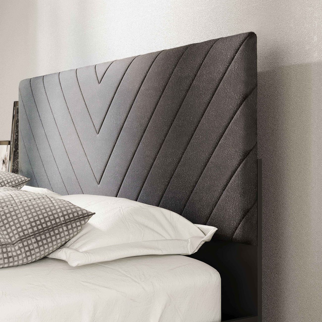 Кровать с мягким изголовьем Трия 266954