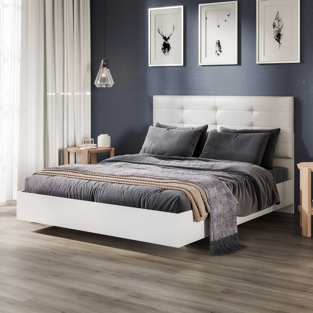 Кровать с мягким изголовьем Трия 267806