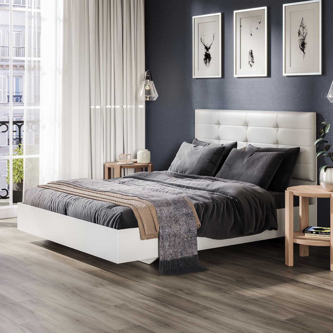 Кровать с мягким изголовьем Трия 267806