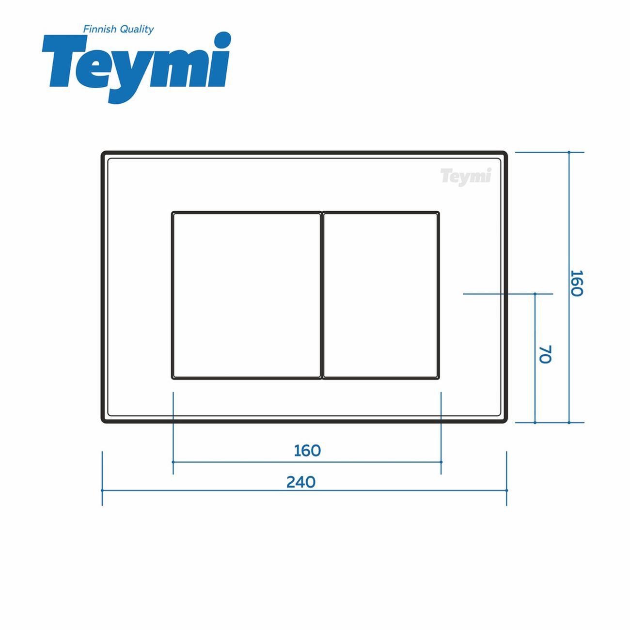 Бачок для унитазов Teymi Aina F00751