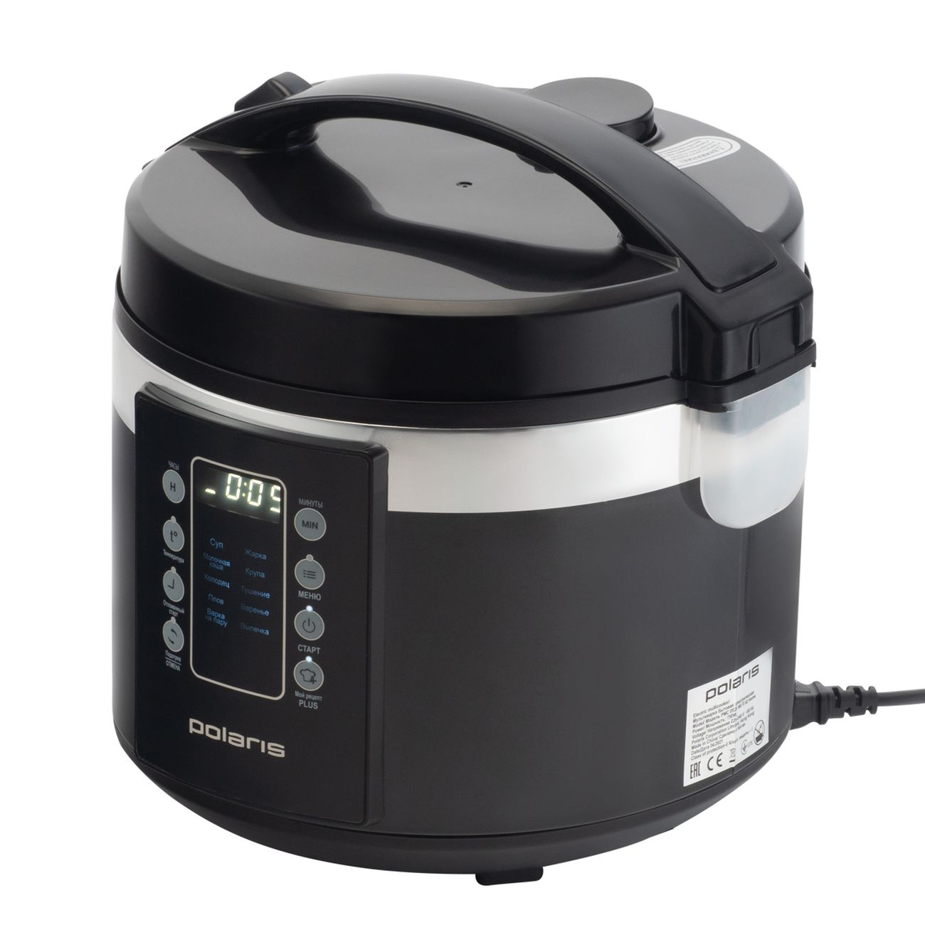 Мультиварка Polaris PMC 0528 Wi-Fi IQ Home Black Silver