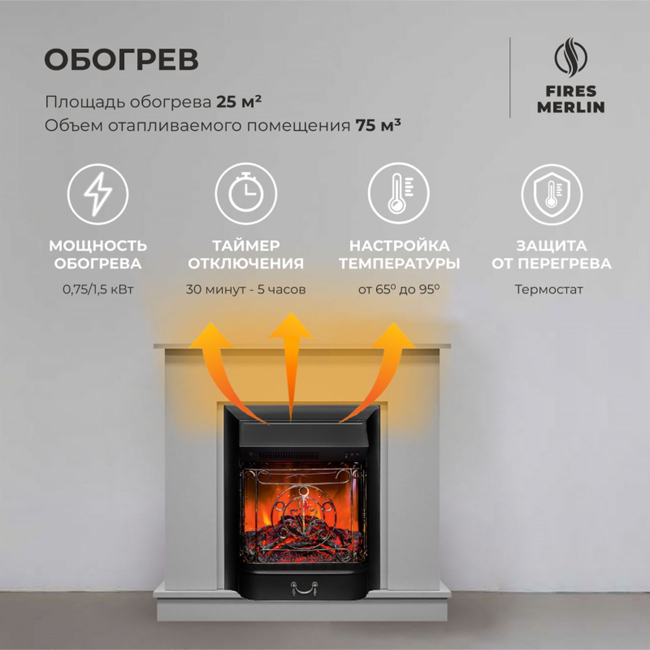 Комплект Fires Merlin Lord R STD WT+Majestic Lux BL