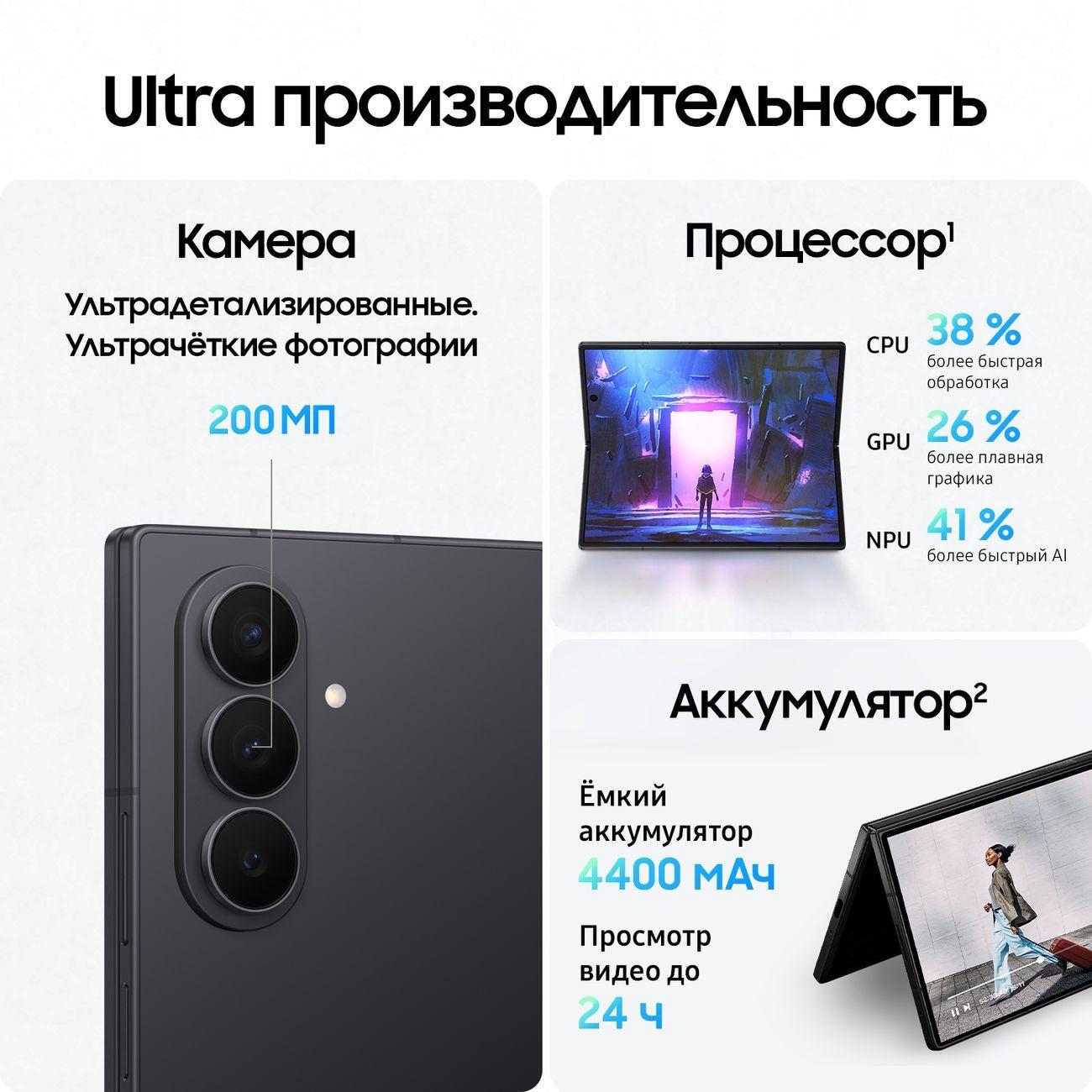 Смартфон Samsung Galaxy Fold7 5G 12/512GB, черный