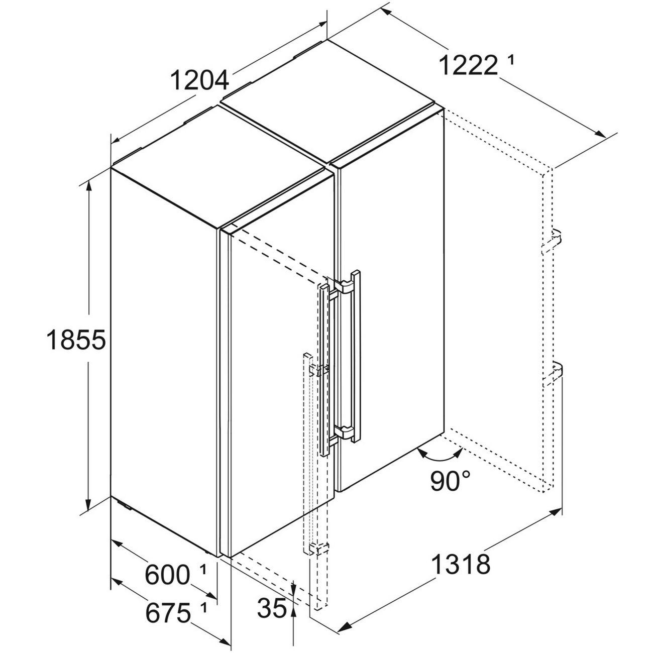 Холодильник (Side-by-Side) Liebherr SFNsdd 5237-22