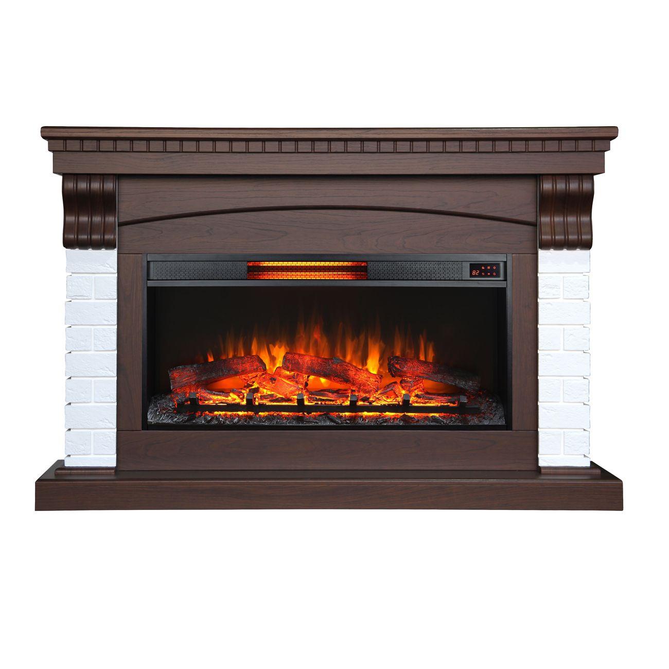 Камин электрический Inter Flame Ирландия 36 орех Foton 36 LED FX QZ