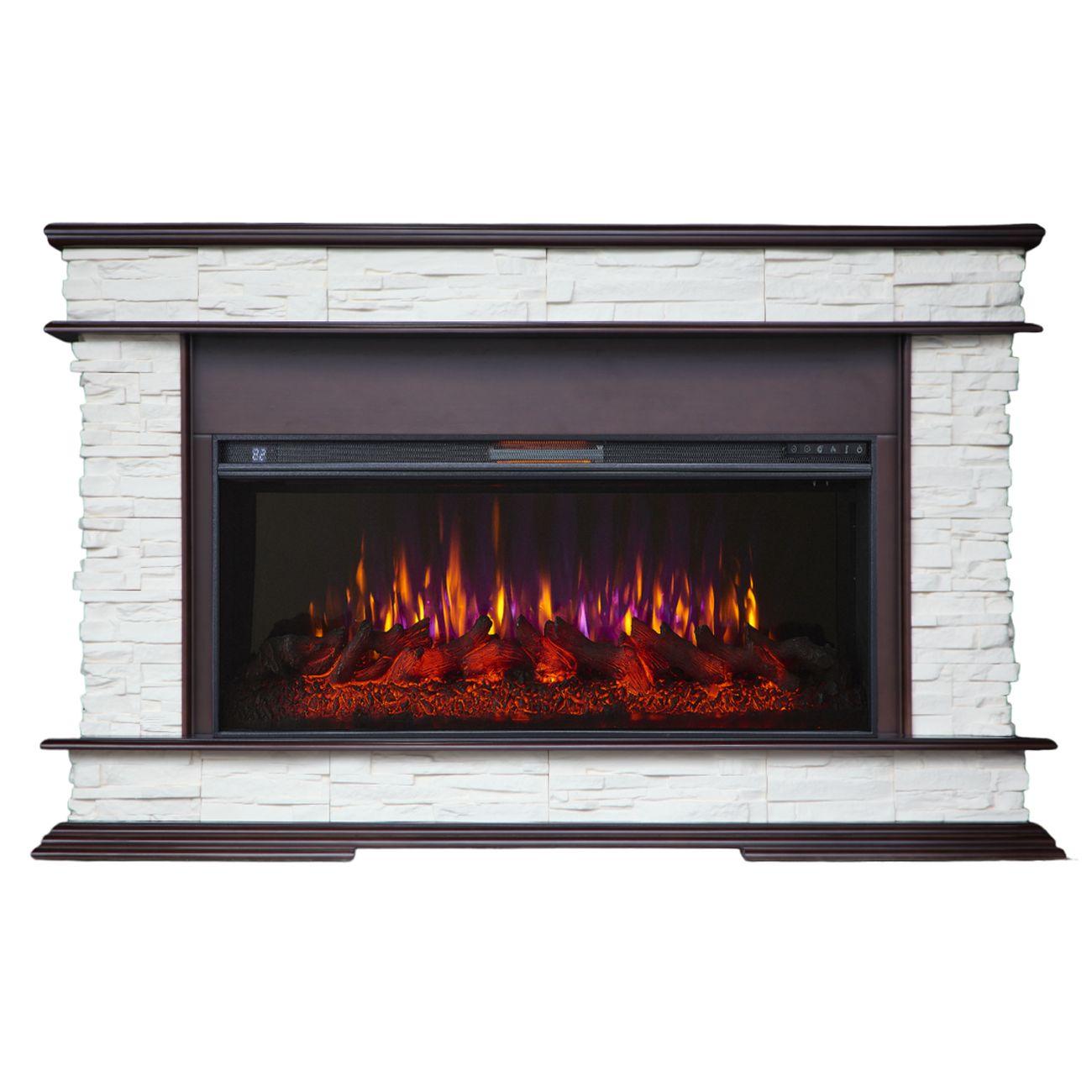 Камин электрический Inter Flame Памир 40 темный дуб/бежевый Freespace 40 LED FXQZ