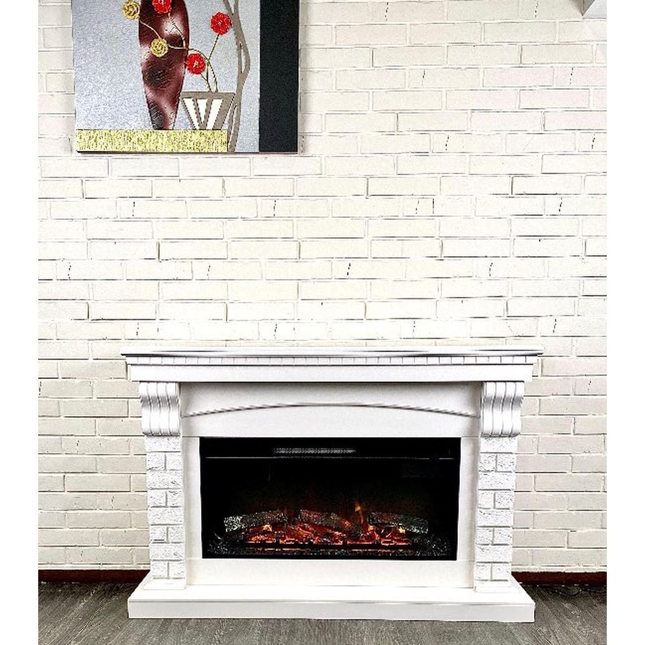 Камин электрический Inter Flame Ирландия 50 белый Freespace 50 LED FX QZ