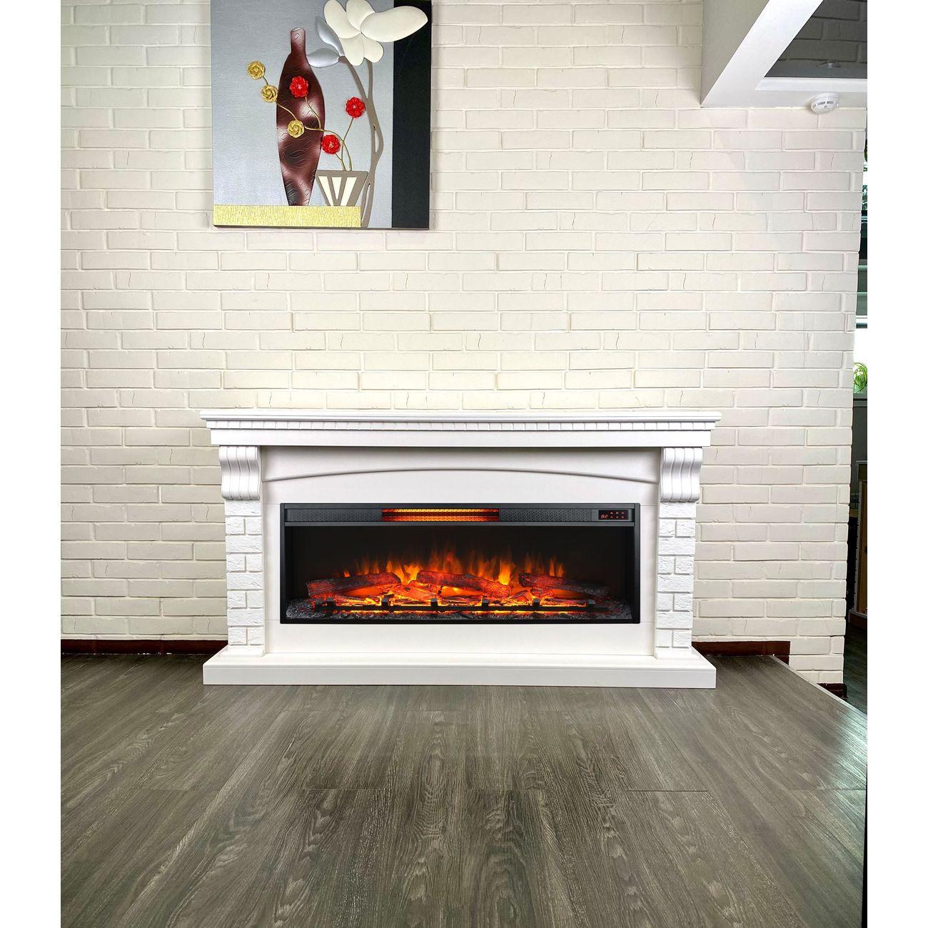 Камин электрический Inter Flame Ирландия 50 белый Freespace 50 LED FX QZ