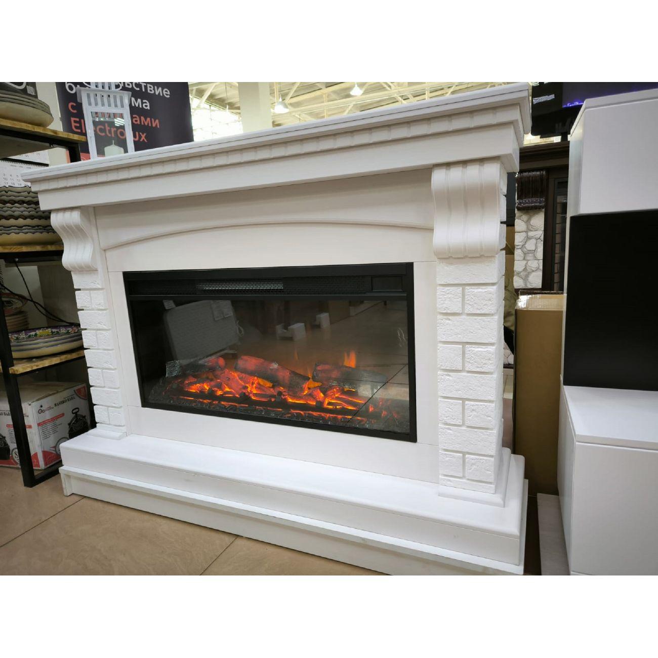 Камин электрический Inter Flame Ирландия 50 белый Freespace 50 LED FX QZ