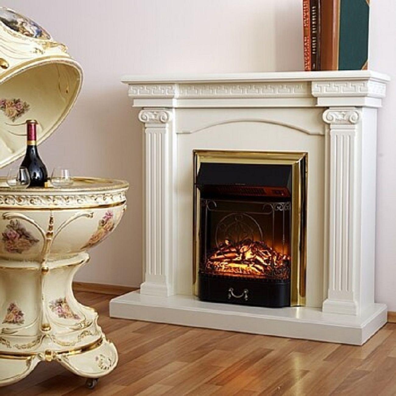 Камин электрический Inter Flame Афина белый Fobos Black