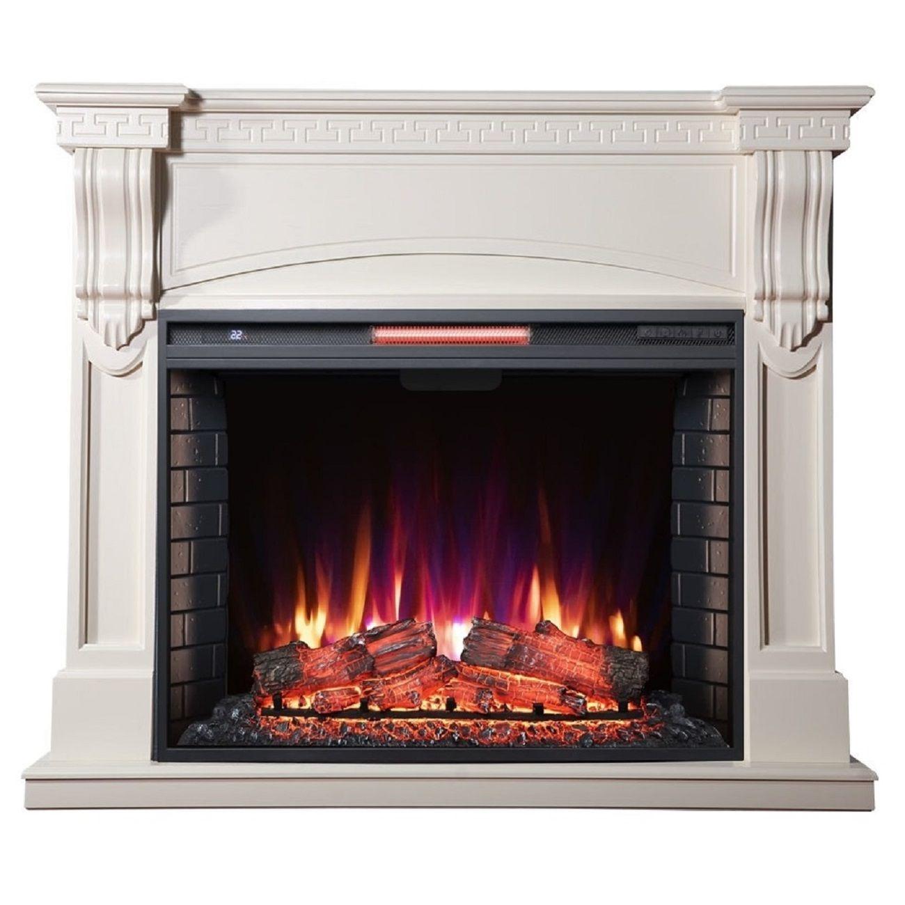 Камин электрический Inter Flame Мюнхен 33 бежевый Atlantis 33 LED FX QZ