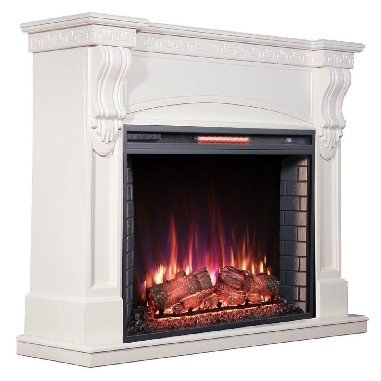 Камин электрический Inter Flame Мюнхен 33 бежевый Atlantis 33 LED FX QZ