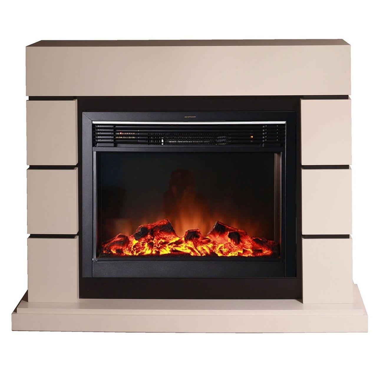 Камин электрический Inter Flame Норд 30 бежевый Jupiter Black