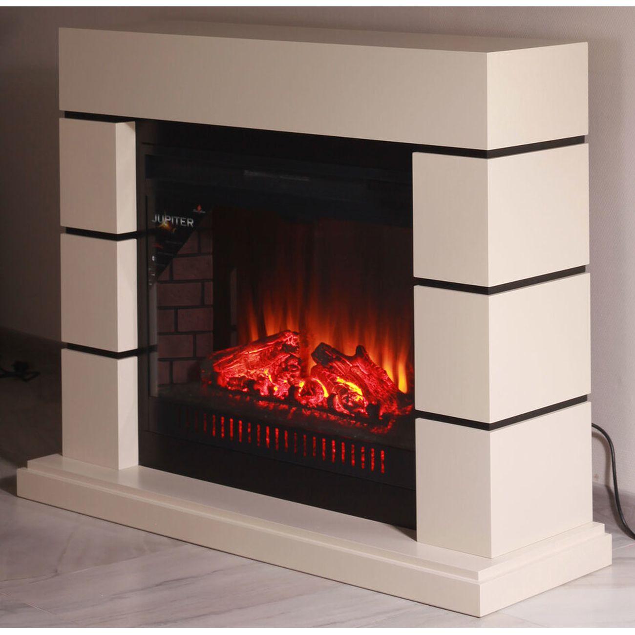 Камин электрический Inter Flame Норд 30 бежевый Jupiter Black