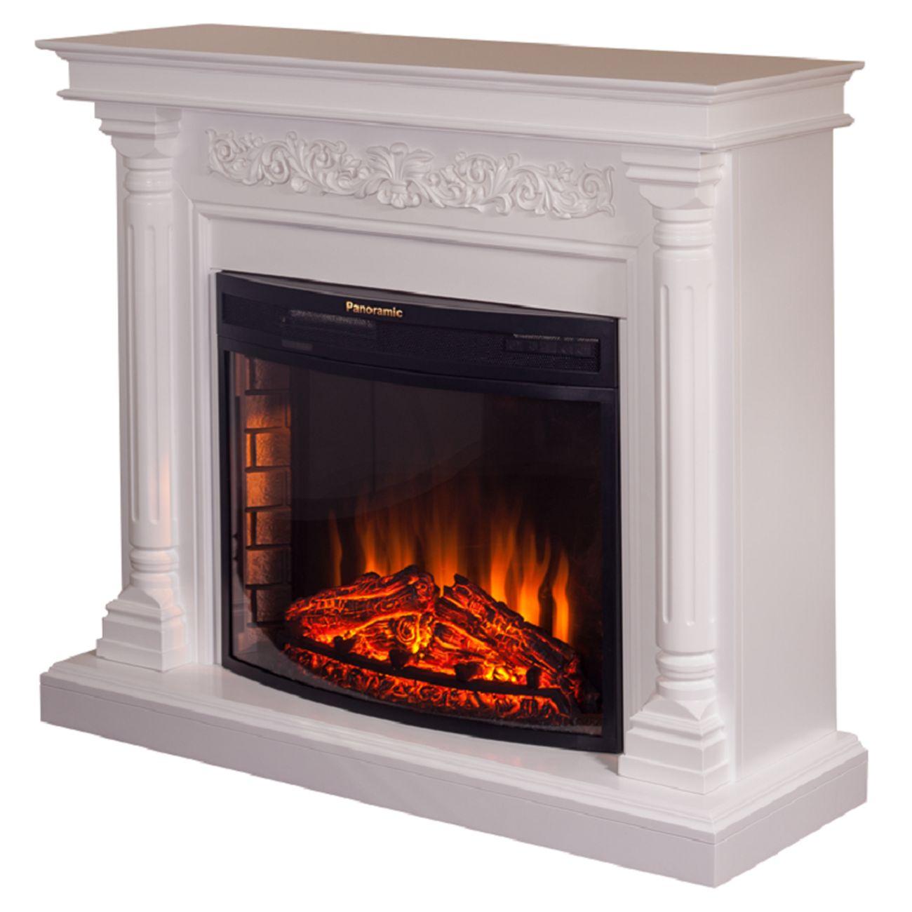 Камин электрический Inter Flame Монте 25 белый Panoramic 25 LED FX QZ