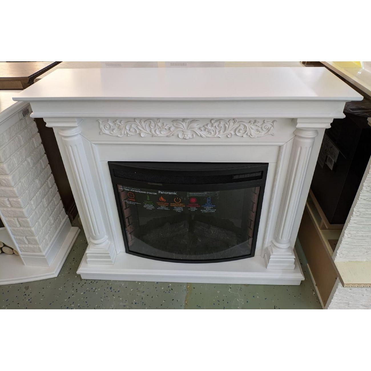 Камин электрический Inter Flame Монте 25 белый Panoramic 25 LED FX QZ