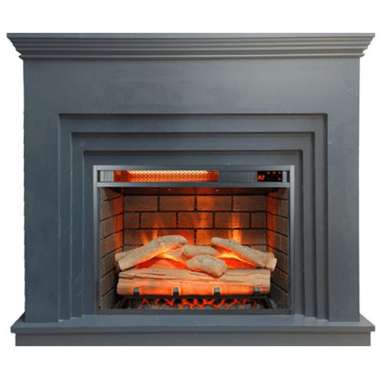 Камин электрический Inter Flame Бейкер 13-23 графит Antares 13-23