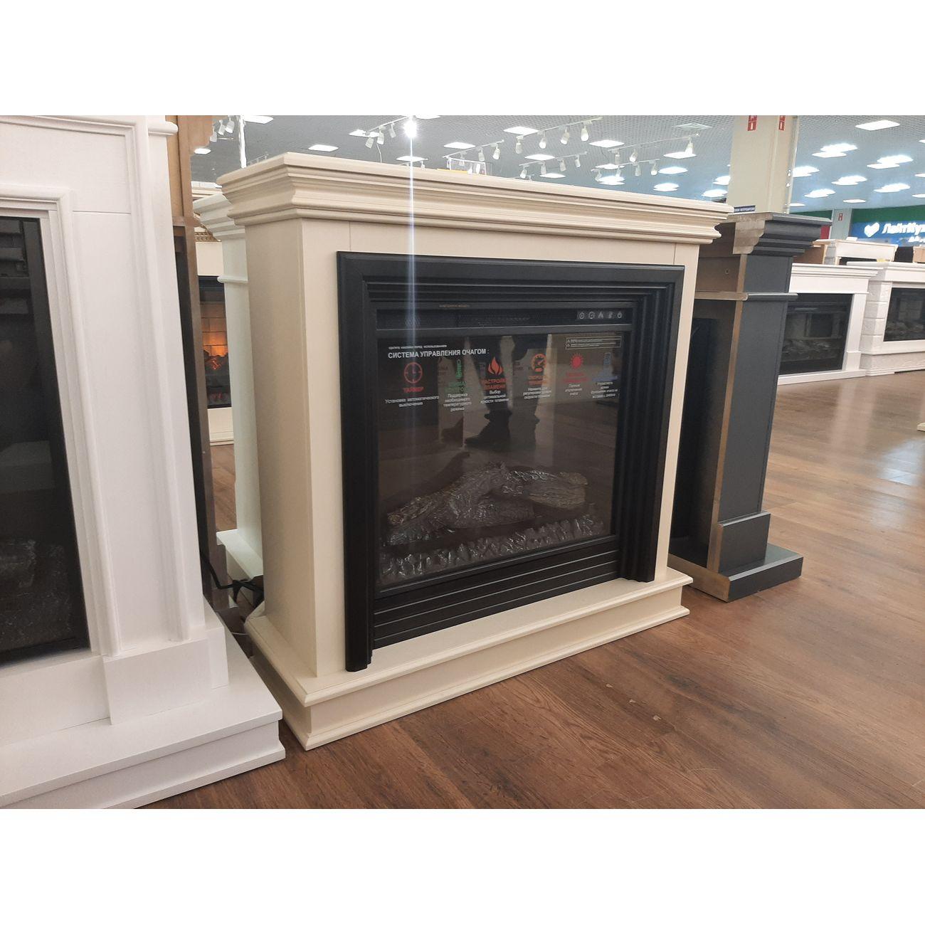 Камин электрический Inter Flame Вирго бежевый/золотая патина Foton 23