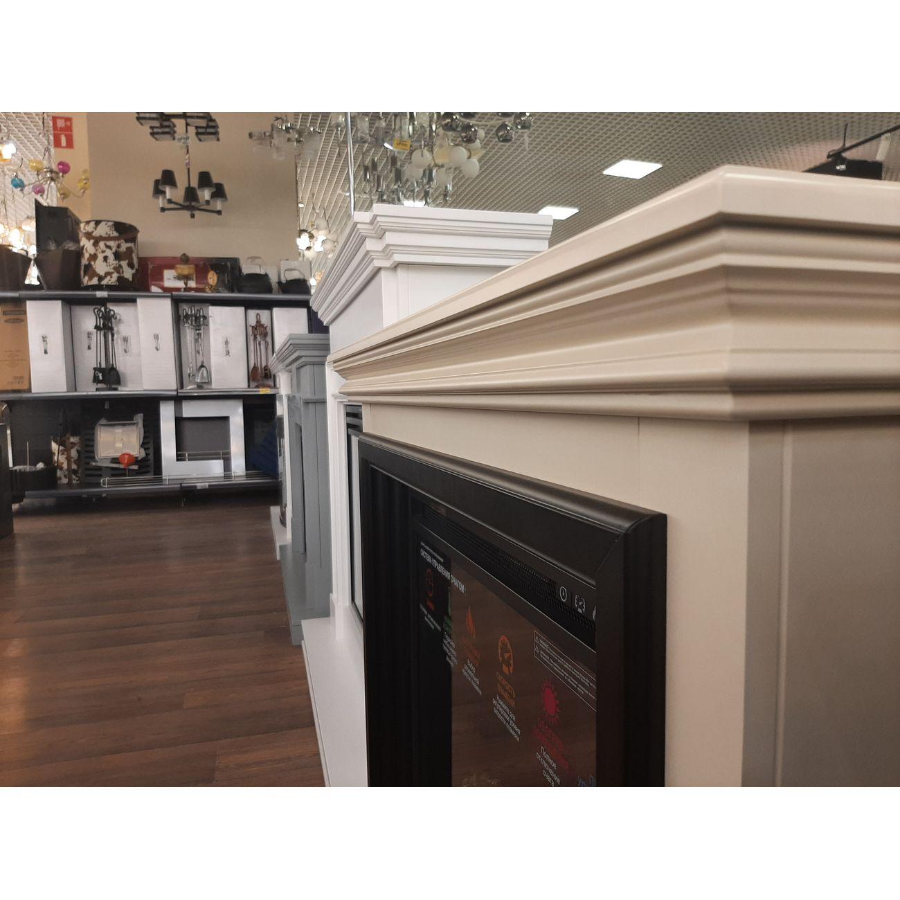 Камин электрический Inter Flame Вирго бежевый/золотая патина Foton 23