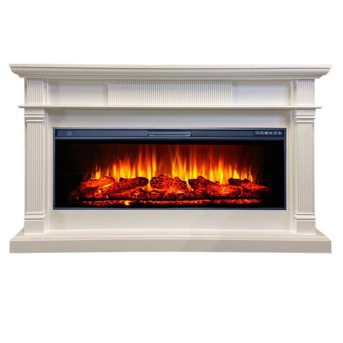 Камин электрический Inter Flame Принстон белый FreeSpace 50