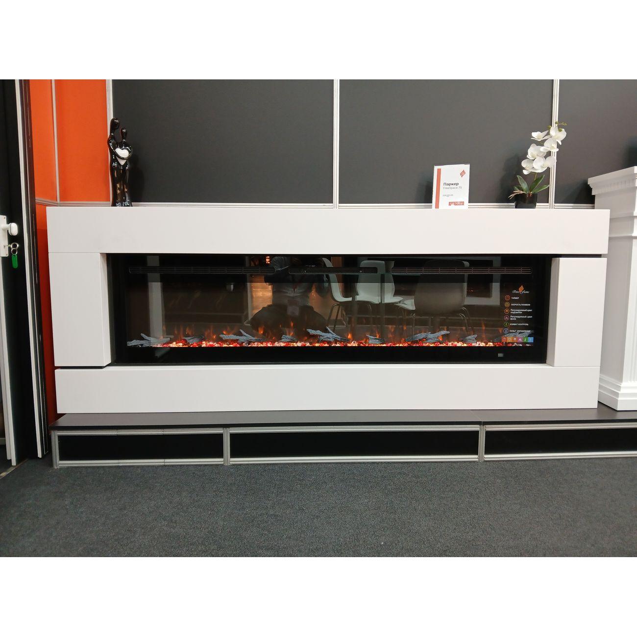 Камин электрический Inter Flame Паркер белый FreeSpace 75