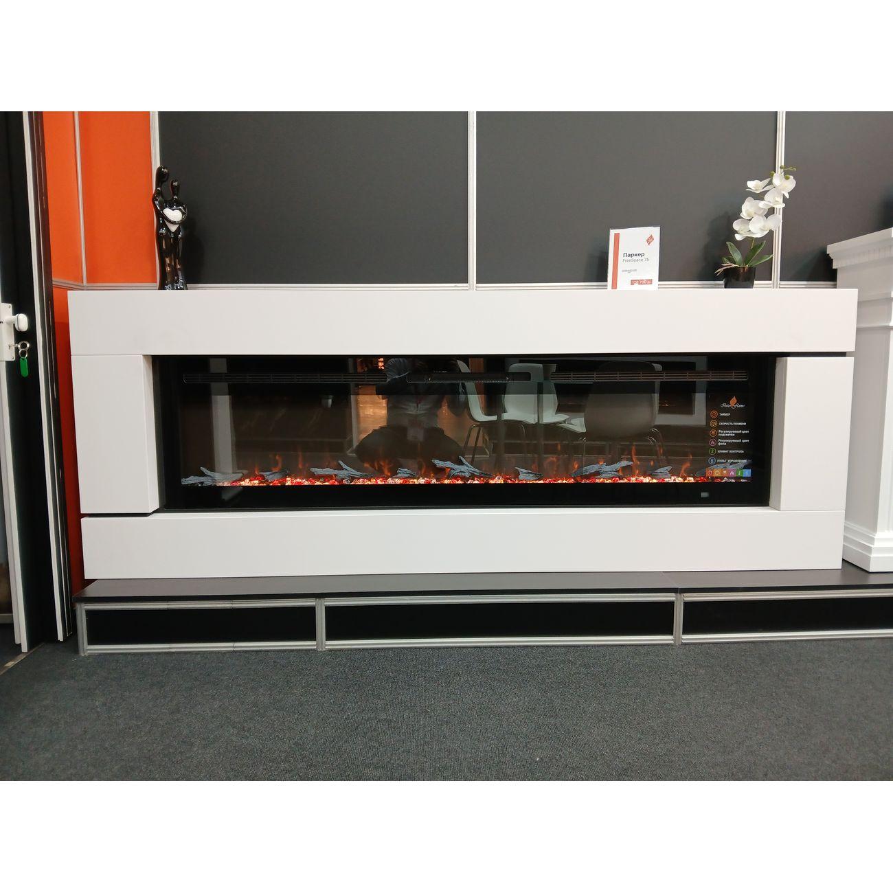 Камин электрический Inter Flame Паркер белый FreeSpace 75