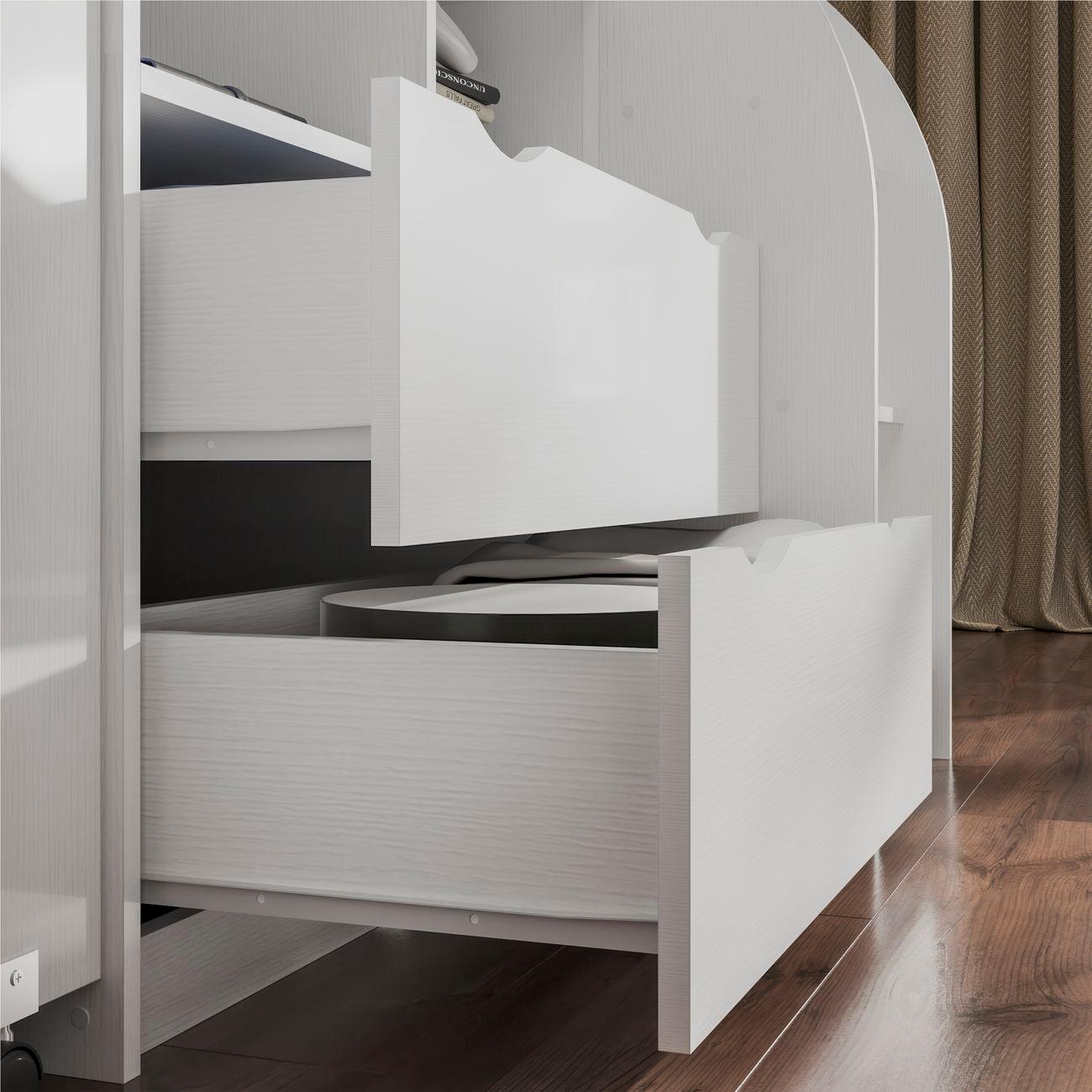 Кровать подростковая Трия Немо, белый 263365