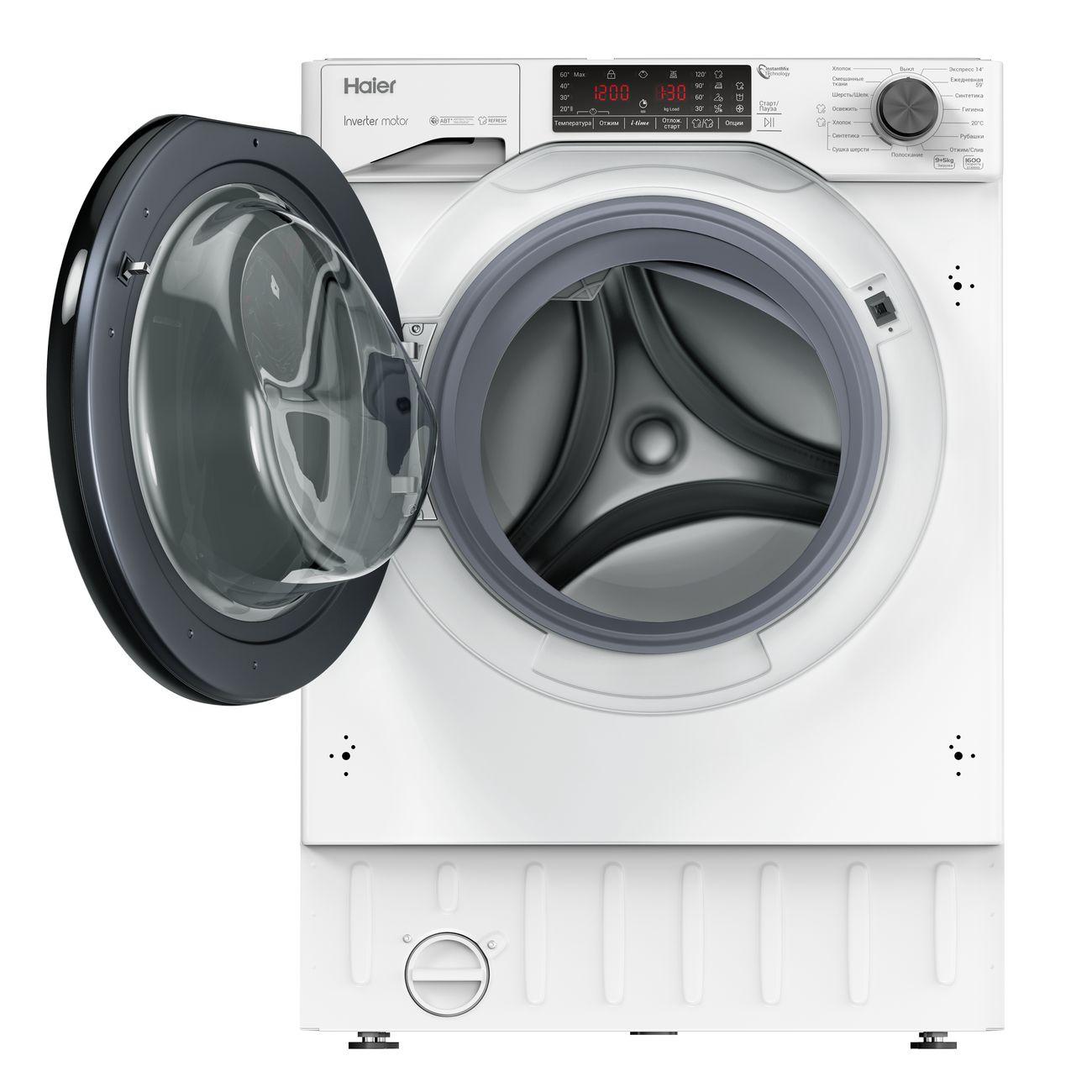 Встраиваемая стиральная машина Haier HWDQ90B416FWB-RU