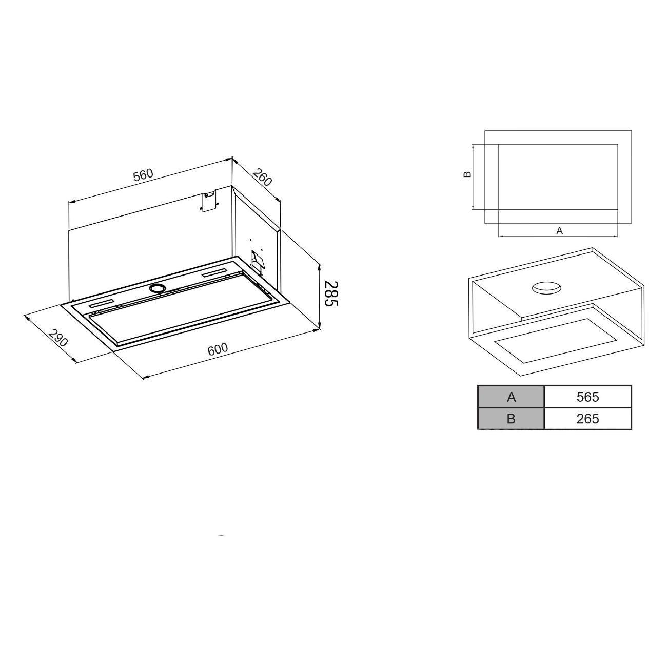 Вытяжка полностью встраиваемая Haier HVX-BI664GWX