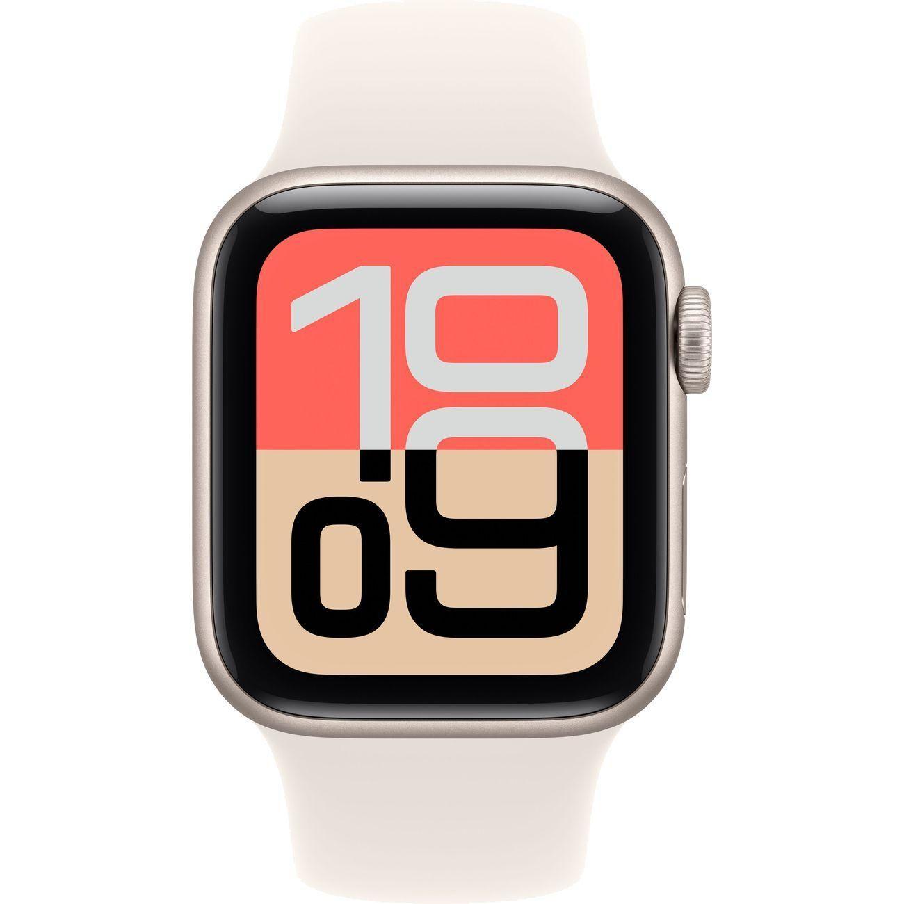 Смарт-часы Apple Watch SE 3 44мм M/L Сияющая звезда, Спортивный браслет бежевый