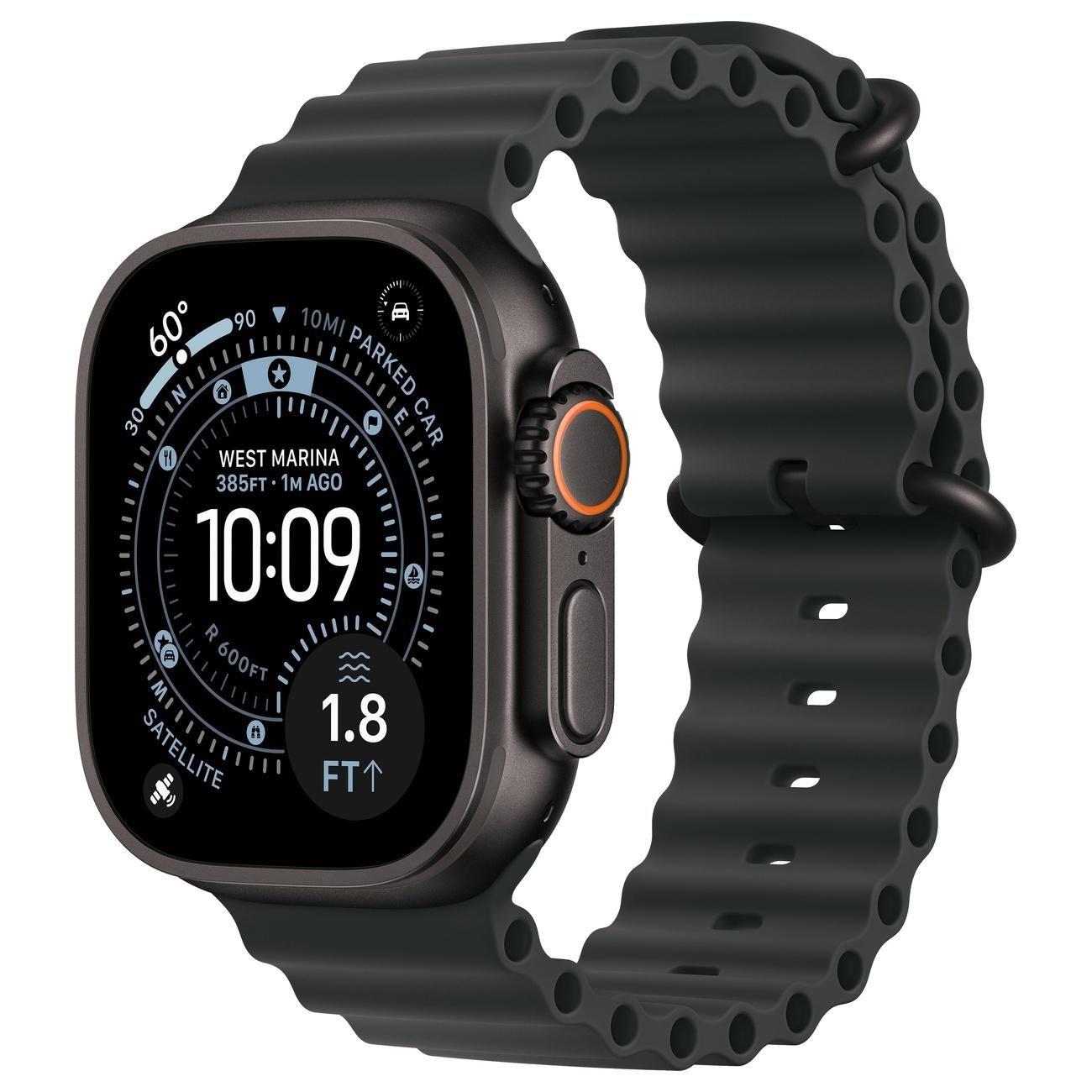 Смарт-часы Apple Watch Ultra 3 49мм Черный, Черный браслет