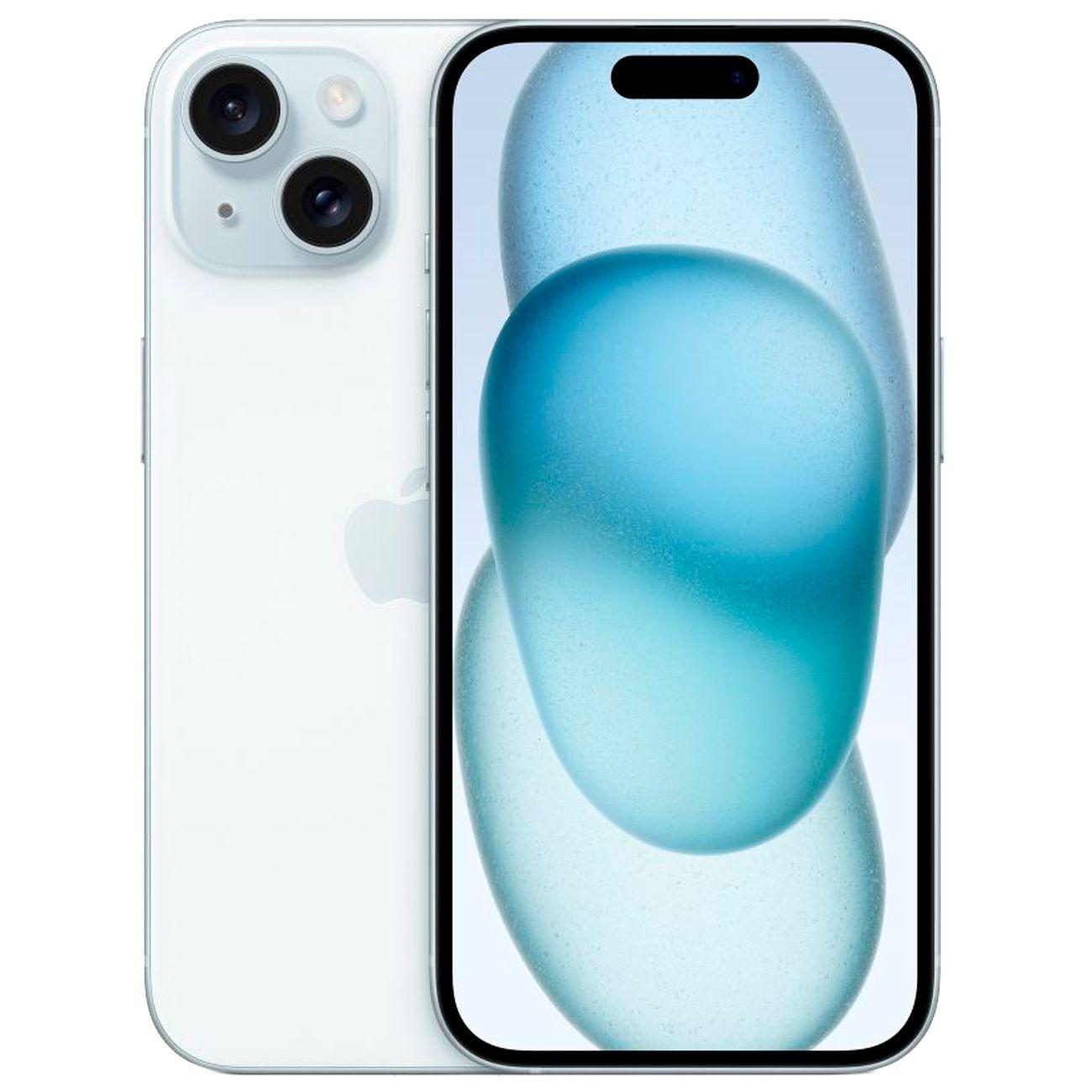 Смартфон Apple iPhone 15 128ГБ Голубой (без RuStore) фото