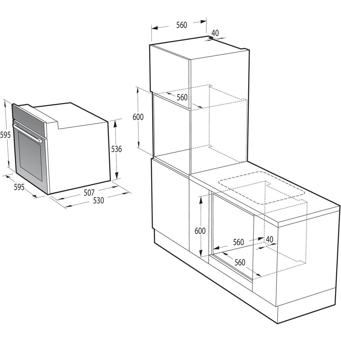 Электрический духовой шкаф Gorenje BO6737E02NBG