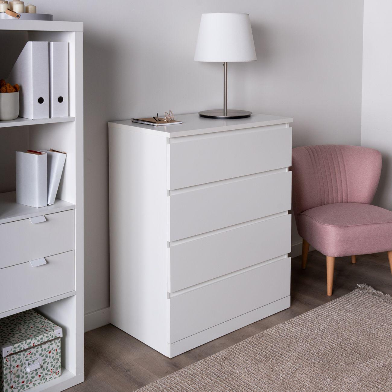 Комод Гуд Лакк Варма Прайм 4 80x100x48, белый