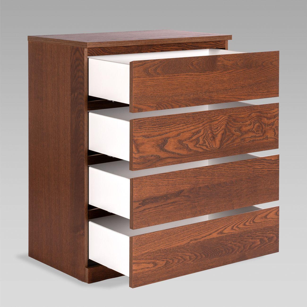 Комод Гуд Лакк Варма Прайм 4 80x100x48 шпон ясень коричневый