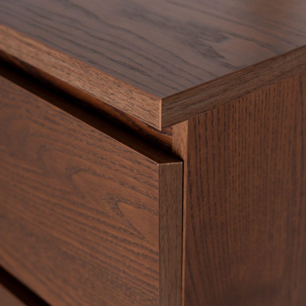 Комод Гуд Лакк Варма Прайм 4 80x100x48 шпон ясень коричневый
