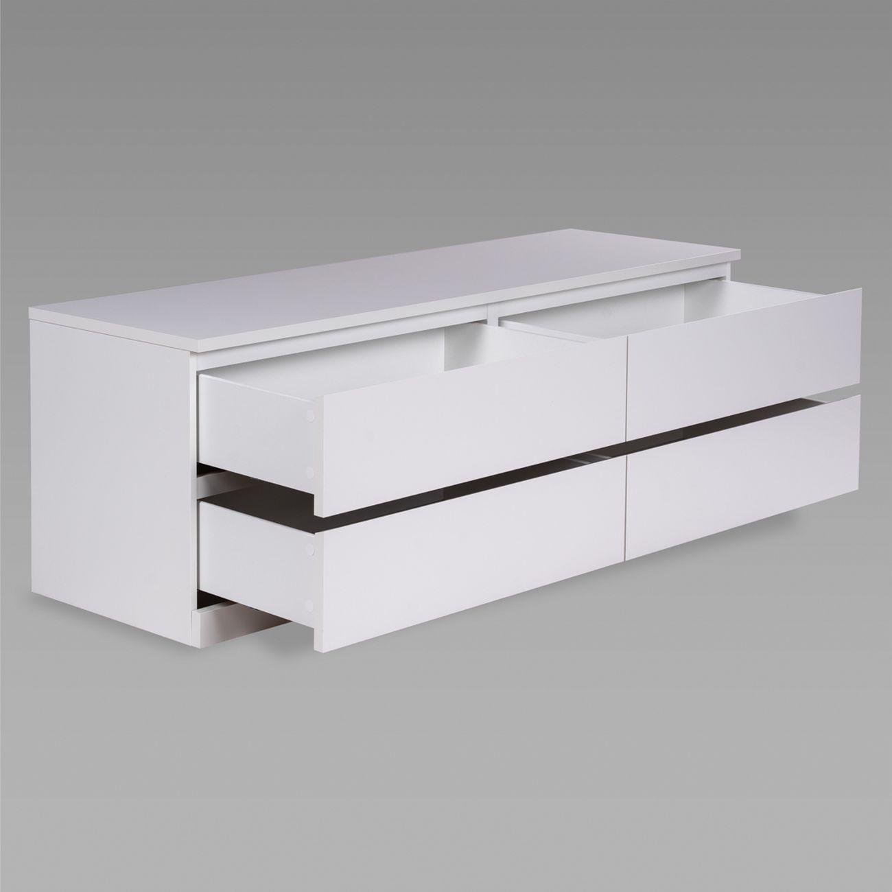 Комод Гуд Лакк Варма Прайм 4Д 160x55x48, белый