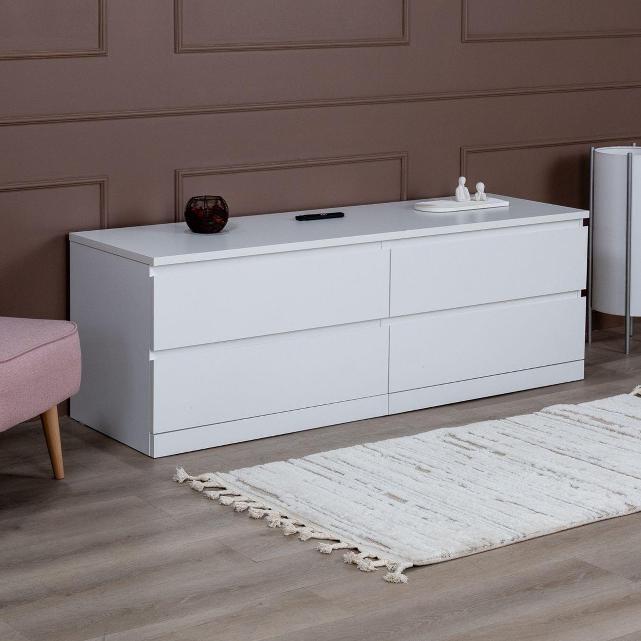 Комод Гуд Лакк Варма Прайм 4Д 160x55x48, белый