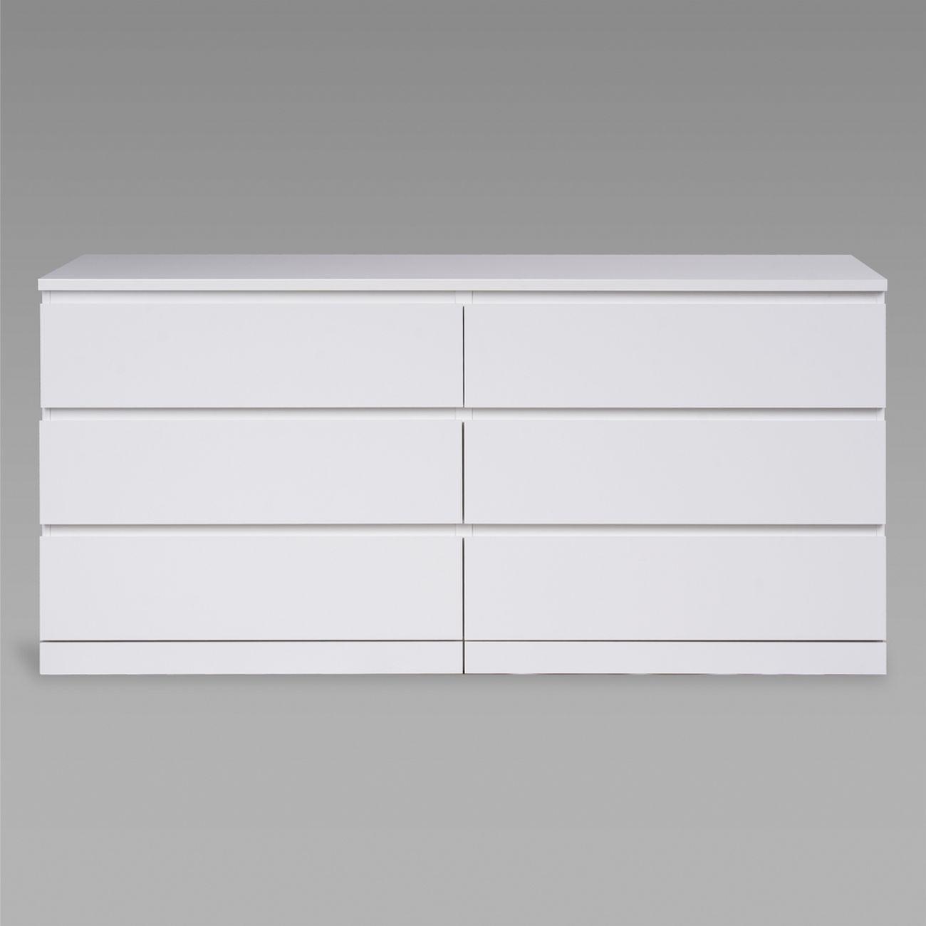 Комод Гуд Лакк Варма Прайм 6Д 160x77x48, белый